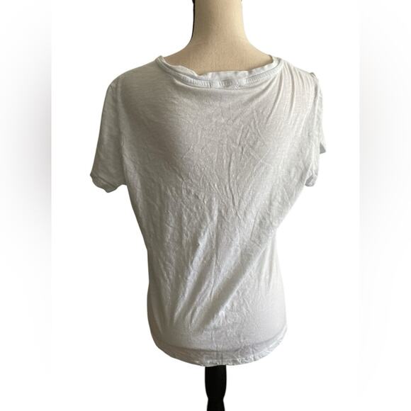 Anthropologie Sundry tee palm tree pale blue XL - Picture 3 of 9